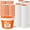 Orange, variant on 100 Pack Paper Soup Containers with Lids Disposable Paper Food Containers with Vented Lids Kraft Ice Cream Bowls Soup Cup Ice Cream Cups for Restaurants (8 oz,Orange)