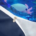 thumbnail image 3 of Meiyoeat Ocean Salamander Twin Duvet Cover, Cute Underwater World Twin Bedding, Blue Pink,2pcs,No Comforter,Navy Blue Reversible, 3 of 5