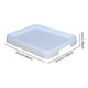 thumbnail image 2 of Bandeja sanitaria portátil de doble capa para conejos, cobayas, hámsteres y chinchillas. Blanco, 2 of 9