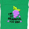 thumbnail image 4 of Inktastic Im So Grapeful for You with Cute Grapes Boys or Girls Baby Bodysuit, 4 of 5