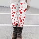 thumbnail image 4 of TaTaai Valentine's Day Printed Elastic Women High Waisted Skinny Yoga Leggings Non-see-through Breathable Gym Workout Training Casual Daily Full Length Pants Gift, 4 of 8