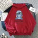 thumbnail image 1 of Sudadera con capucha de Disney Stitch para mujer, jerséis Harajuku, Tops informales Kawaii bonitos, Sudadera con cuello redondo y estampado de Ángel, sudadera Extragrande, 1 of 5