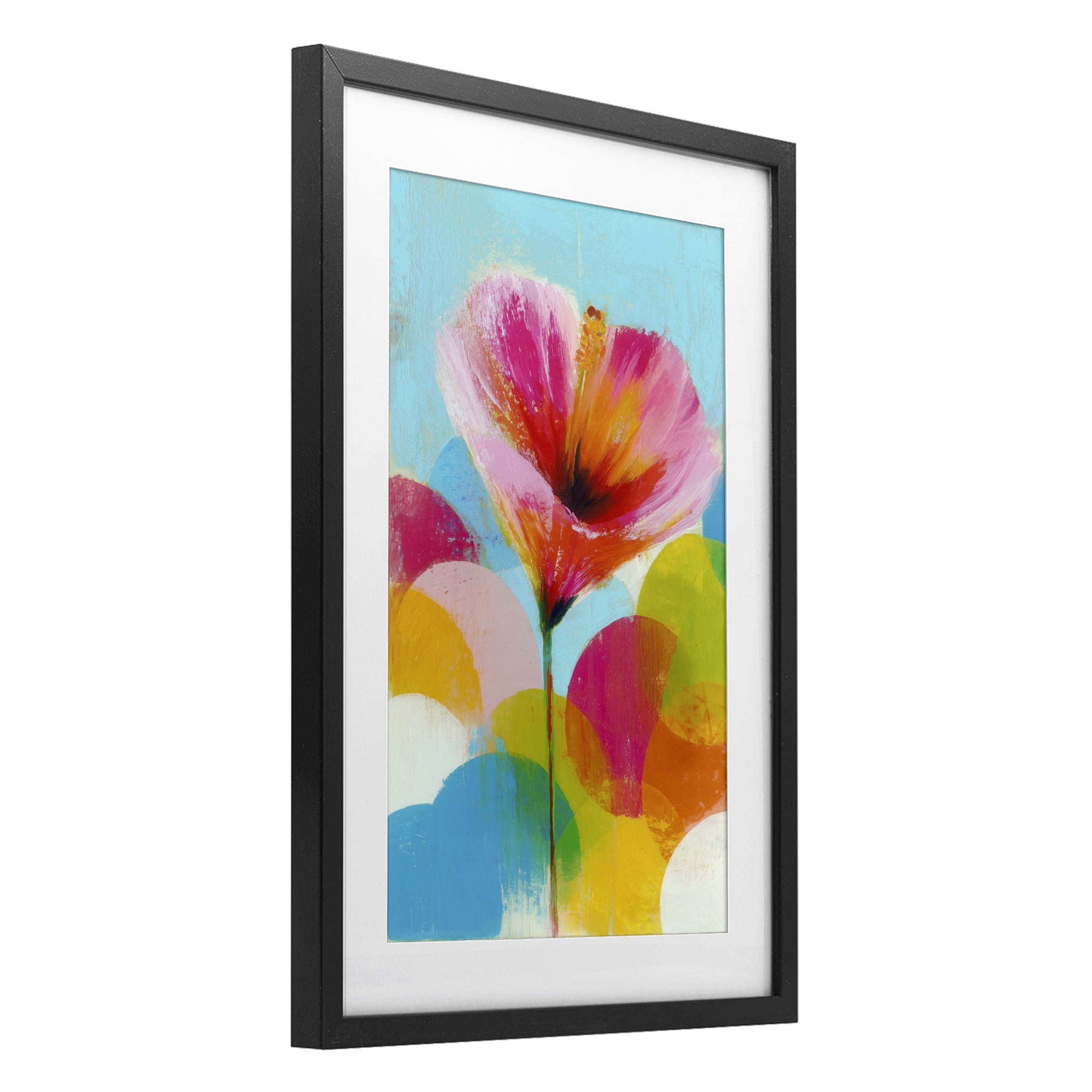 Stupell Industries Hibiscus In The Sun Black Framed Print Under Glass, design by Chromatic Storm Studio