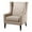 Taupe, variant on Gracie Mills Arabelle Classic Wing Chair with Nailhead Accents - GRACE-4023