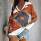 thumbnail image 2 of Camisas Para Mujer Moda Otoño Impreso Manga Larga Cuello en V Casual Tee Tops Odeerbi ODB124053, 2 of 4