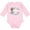 AD-Pink, variant on Inktastic Easter He Has Risen with Cross and Flowers Boys or Girls Long Sleeve Baby Bodysuit