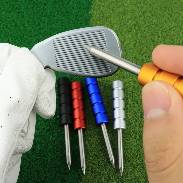 Golf Club Groove Cleaner Non-Fading Compact Size Reusable Corrosion Resistant Detachable High-Durability Golf Club Groove Cleaner Tool for Golf Lover