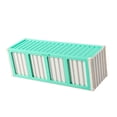 thumbnail image 1 of Caja de almacenamiento para tarjetas coleccionables con 4 ventanas de exhibición, organizador multifuncional, estuche para encimera, cumpleaños y día Verde, 1 of 8