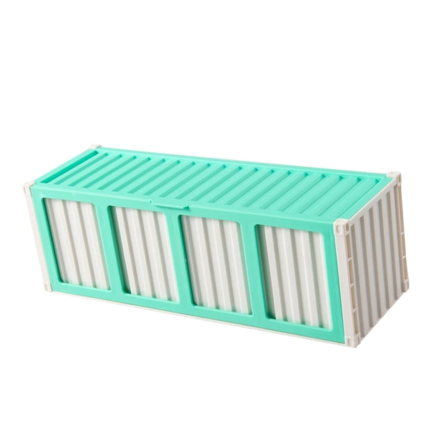 Caja de almacenamiento para tarjetas coleccionables con 4 ventanas de exhibición, organizador multifuncional, estuche para encimera, cumpleaños y día Verde