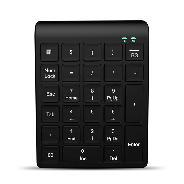 27 Teclado Numérico Inalámbrico 27 Clave Black Fast Transferencia de Datos Fast Transferencia de JUEGO TECLAS DE ACCESO DIRECTO PARA TABLETAS PARA COMPUTADORA PORTÁL