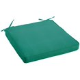 thumbnail image 2 of Sunbrella Sorra Home  Outdoor Corded Chair Cushion 19 in W x 16 in D x 2 in H - Canvas Teal, 2 of 5