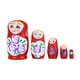 thumbnail image 2 of 5 capas de pintura de color Matryoshka muñeca rusa de madera anidación muñeca artesanal (rojo) Ndcxsfigh Nuevos Originales, 2 of 5