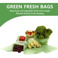thumbnail image 4 of czcpp-Green Bags for Fruits and Veggies Reusable Vegetable Bags for Refrigerator Food Storage Freshness Produce Saver Bags Keep Fruits, Vegetables and Cut Flowers,Fresh Longer, 4 of 4
