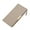 Khaki, variant on Long Wallets for Men Women Leather RFID Blocking Bifold Purse Clutch Tote with Zipper Pocket Khaki