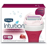 Schick Intuition Renewing Moisture with Pomegranate Extract Women's Refill Razor Blades - 6 Count