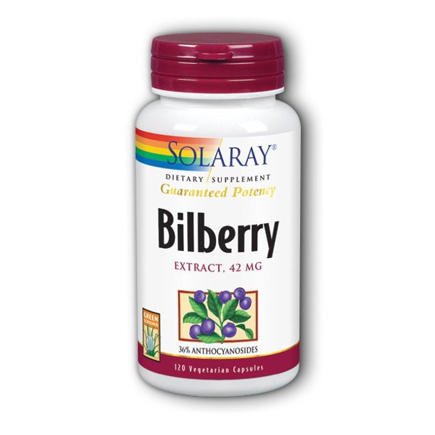 Solaray Bilberry Extract 42 mg 120 Capsules