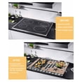 thumbnail image 2 of Large Induction Cooktop Protector Mat Chicken Hen Stove Top Covers for Electric Stove, Rooster Animals Farmhouse Plaid Brown Wooden Grain Decorative Stove Burner Cover Mats, Glass Top Stove Cover, 2 of 7