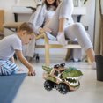 thumbnail image 3 of Coche De Dinosaurio Camión De Dinosaurio Alimentado Por Batería Con Luz Y Música Camión Monstruo Eléctrico Niños Dinosaurio Preescolar Juguete Educativo Para Niños Y Niñas A Partir De 3 Años Muyoka Hogar, 3 of 7