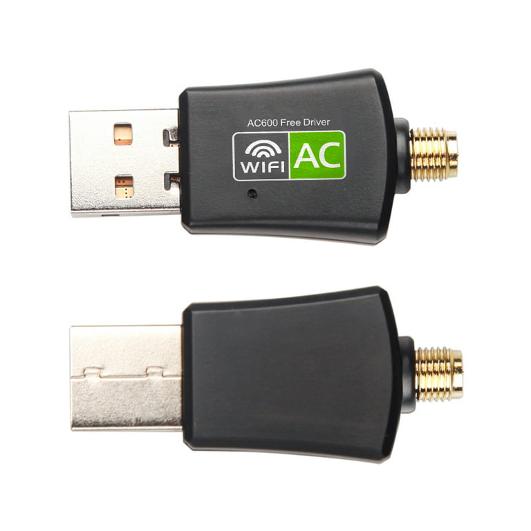 USB Wifi Adapter, 600Mbps Free with Antenna, Dual Band 2.4GHz/5GHz - Walmart.com