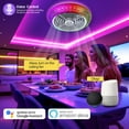 thumbnail image 2 of TCFUNDY Ceiling Fan with Light, 16" LED RGB Low Profile RGB Fan Light with 6 Wind Speed, App & Remote Control, Fit for Alexa, Google Assistant, 2 of 9