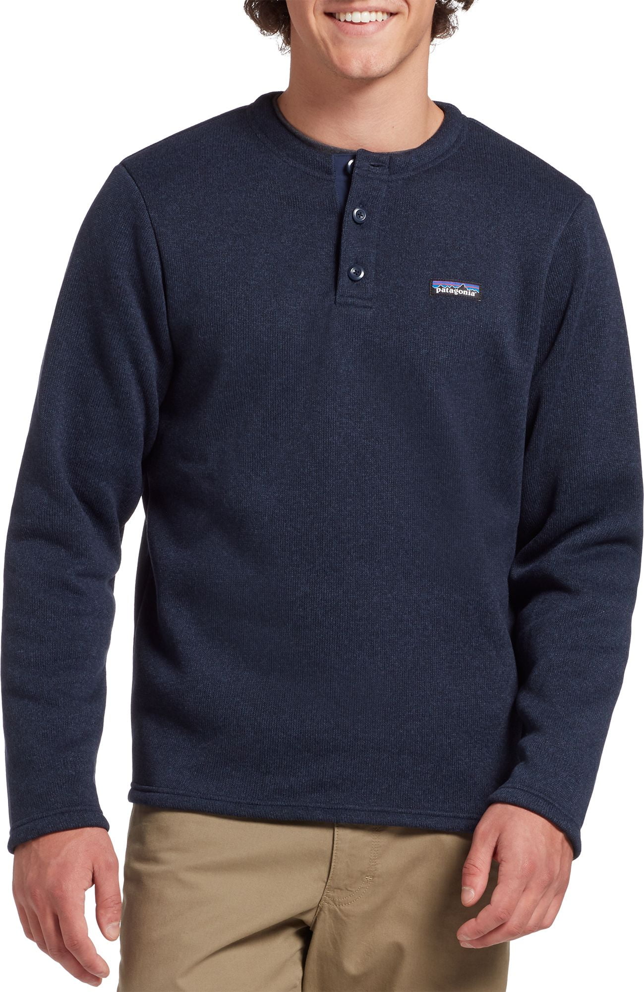 henley pullover sweater
