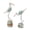 D, variant on Ruanlalo 2 Pcs Wooden Seagull Figurine Coastal Lifelike Seabird Sculpture Nautical Animal Tabletop Ornament for Bedroom Living Room Home Office Desk Shelf Decor