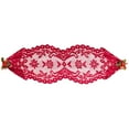 thumbnail image 2 of simhoa 13x45 Inch Lace Table Runner Tablecloth Christmas Party Table Decor Red, 2 of 5