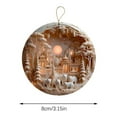 thumbnail image 5 of Holloyiver Nativity Scene Ornaments, Christmas Acrylic 3D Hanging Ornament Pendant for Xmas Tree Birth of Jesus Christian Decor Religious Gift for Family Friends and Christian 6PC, 5 of 10