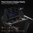 thumbnail image 4 of 16% Treadmills for Home with Handle, 3 in 1 Portable Treadmill with Incline, Foldable Treadmill with Three Screen, 12 Preset Programs, 400Lbs, 4 of 9
