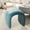 Sea Blue, variant on SAFAVIEH Kibo Modern Style n Shape Ottoman, Sea Blue ( 20.1 in. W x 18.3 in. D x 18.5 in. H)