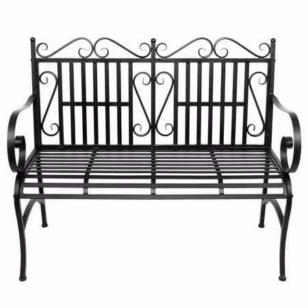 2 Seater Foldable Outdoor Patio Garden Bench Porch Chair Seat With 2 Seater Foldable Outdoor Patio Garden