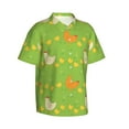thumbnail image 2 of Fotbe Funny Chicken Hawaiian Shirt for Men Unisex Summer Beach Casual Short Sleeve Cotton Linen Button Down Shirts-Medium, 2 of 9