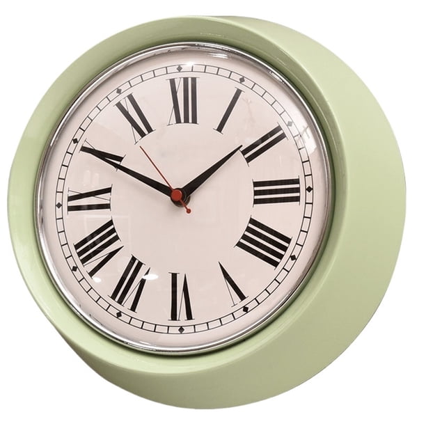 Reloj de pared minimalista de cuarzo for el hogar con funcionamiento silencioso y alimentado por batería.