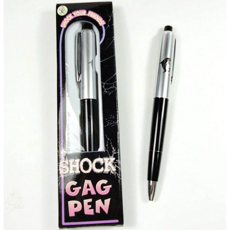 Shocking Electric Pen Prank Shock Trick Novelty Metal Joke Gag Toy Gift  Funny US