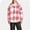 Pink, variant on Aueoeo Winter Jackets For Men Plaid Shirt Flannel Double-Sided Velvet Button Hooded Winter Warm Sweatshirt Black L