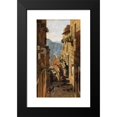 thumbnail image 2 of Carl Moll 10x14 Black Modern Framed Museum Art Print Titled - A Street in Ragusa (1887), 2 of 5