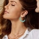 thumbnail image 2 of Pendientes para mujer con cuentas de disco arcoíris, pendientes de playa de verano para niñas, regalos de fiesta de vacaciones, 2 pares, 2 of 5