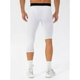thumbnail image 4 of Men's One-Leg Leggings Basketball Breathable Fitness Training One-Leg Tights_x, 4 of 5
