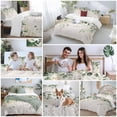 thumbnail image 5 of 3 Piece Sage Green Eucalyptus Duvet Cover Set Queen Size,Microfiber Comforter/Quilt Cover with Corner Ties and 2 Pillowcases,Traditional Tree Branch Leaf Plant All Season Bedding with Zipper Closure, 5 of 8