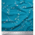 thumbnail image 1 of Soimoi Cotton Jersey Fabric Leaves & Buds Flower Print Sewing Fabric Yard 58 Inch Wide, 1 of 1