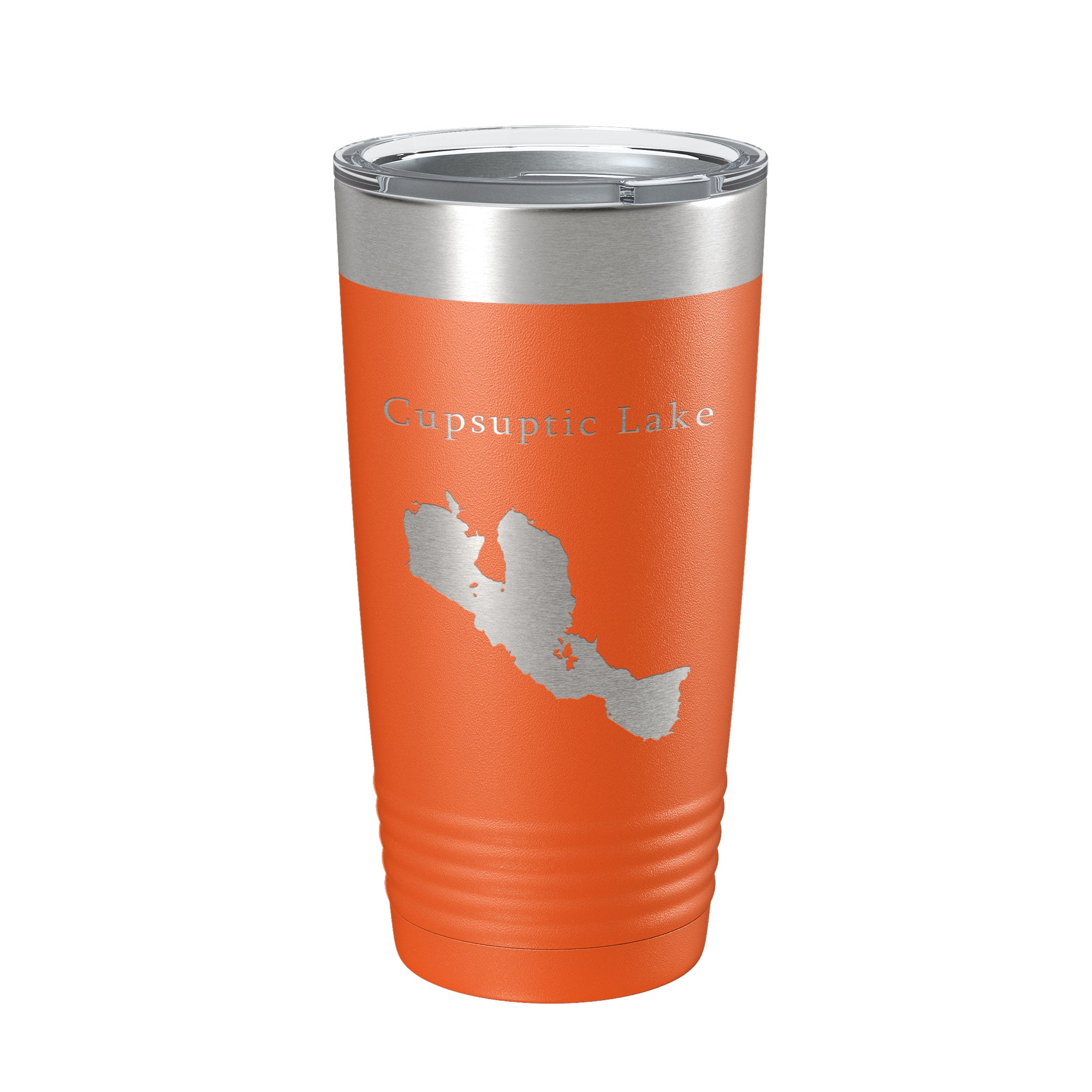Cupsuptic Lake Map Tumbler Travel Mug Insulated Laser Engraved Coffee