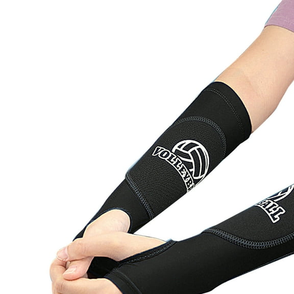 AOOOWER 2Pcs Volleyball Sleeves Wrist Guard Volleyball Elbow Pads Passing Forearm Sleeve