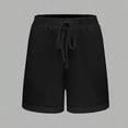 thumbnail image 6 of TaTaai Women's High Waist Elastic Drawstring Waistband Shorts with Pockets Casual Fashion Soft Comfortable All-Season Daily Wear Bottoms Gift, 6 of 9