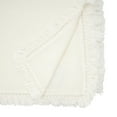 thumbnail image 2 of Saro Lifestyle  59 x 102 in. Sto ashed Linen Fringed Tablecloth, Ivory, 2 of 3