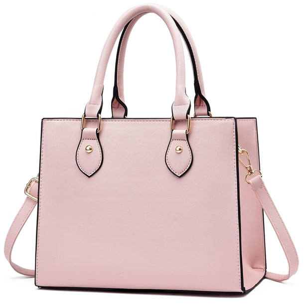 Bolso de mano CHICAROUSAL bandolera para mujer, piel sintética, color rosa