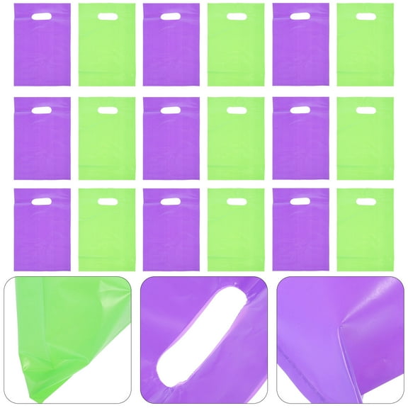 Soimiss 200pcs Small Shopping Bags For Small Business Retail Present Pouches Die Cut Handles For And Craft Items