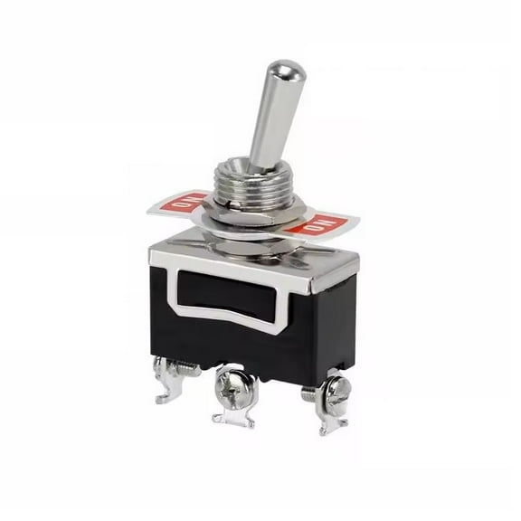 Metal Toggle Switch 3-Pin/Position Automotive Car DC 12V AC 125V/10A ON-OFF-ON