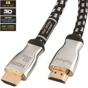 Câble HDMI 4K 1,8 m - Le cordon HDMI 2.0 prend en charge 1080p, 3D, 2160p, 4K UHD, HDR, Ethernet et retour audio -CL3 pour montage mural