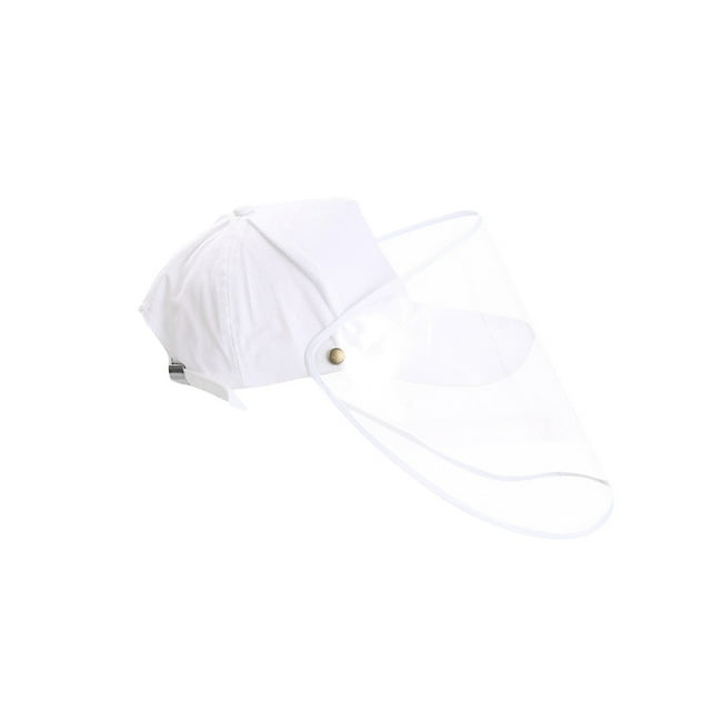 kurtrusly Casquette de Protection Faciale Unisexe Détachable Visière Transparente Bouclier Casquette de Protection Faciale