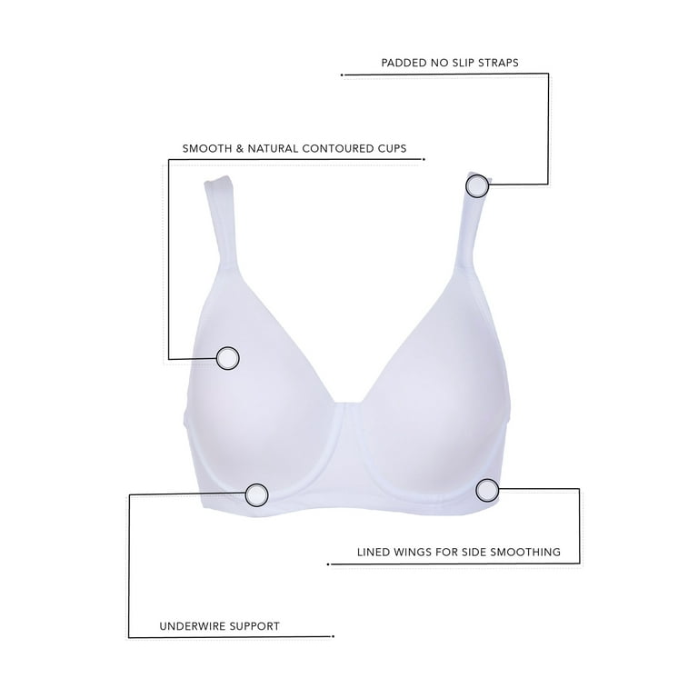 Plus Size Women's Brigette Seamless Underwire T-shirt Bra 5028 by Leading  Lady in White (Size 46 B) - Yahoo Shopping